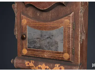 Wall Clock 2 - Clocks 1900s 3D model