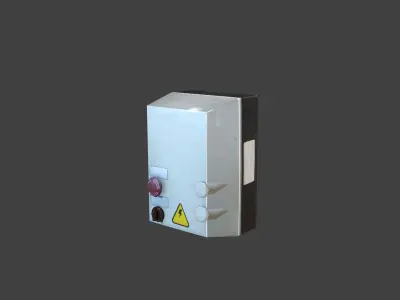 pump starting panel 3D model