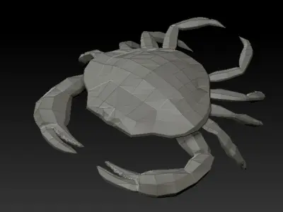 3D CRAB Low-poly 3D model purchase