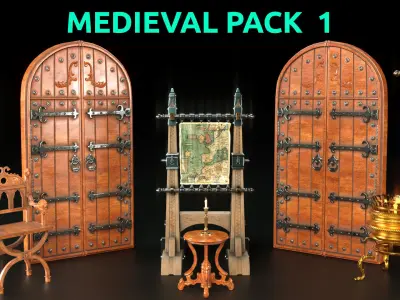 medieval pack 3D model