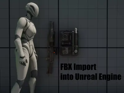 Blaster Rifle Low-poly 3D model