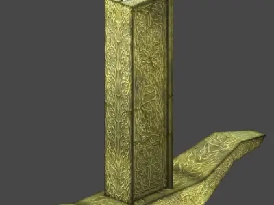 Short Sword1 Low-poly 3D model