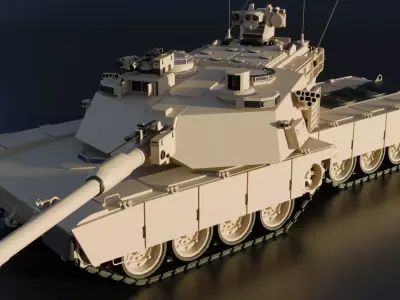 MBT- X8 Guardian Tank 3D model