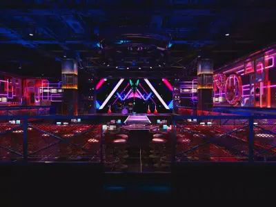Industrial style bar-dance floor 3D model