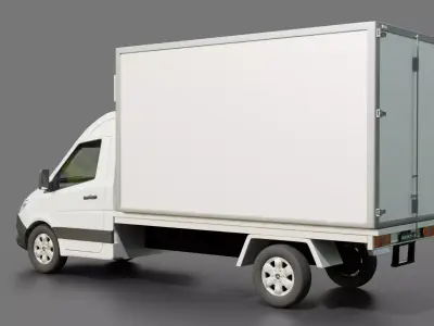 Mercedes Benz eSprinter Box Truck  3D model
