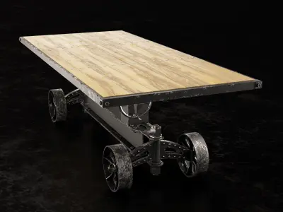 Train Crank Table 3D model