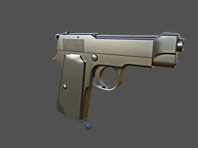 Pistol High Poly 3 Free low-poly 3D model