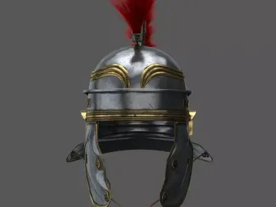 Roman helmet Galea  Low-poly 3D model