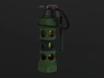 Flashbang M-84 Low-poly 3D model