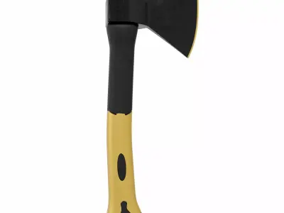 Fiber Handle Axes 3D model