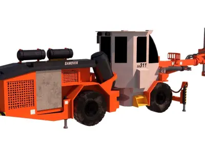 Bulonadora Sandvic DS311 Low-poly 3D model
