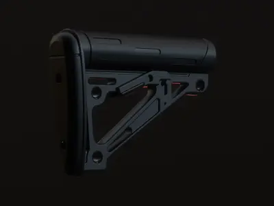 Hogue Stock Low-poly 3D model