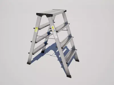 Industrial Ladder Pack Low-poly 3D model