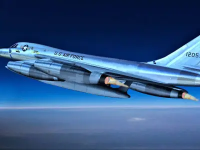 B-58 bomber Free 3D model