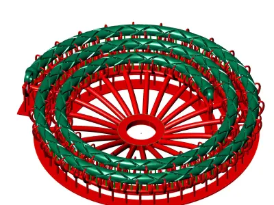 2 SIZE  Top Sold Fancy Italian Chain 3D Model 3D Model Pack