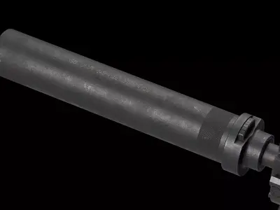 HK UMP 45 QD Suppressor Low-poly 3D model