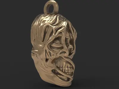 Skull pendant 3D print model
