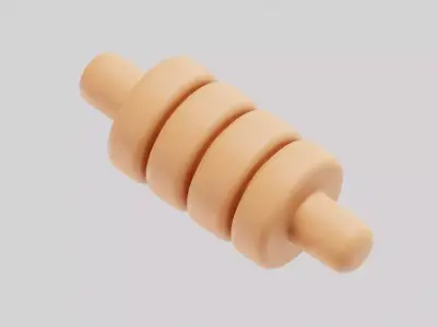 Cricket Bails Low-poly 3D model