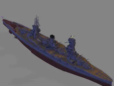 IJN Fuso 3D model