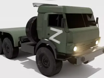 KAMAZ ATZ-9 Russian Low-poly 3D model