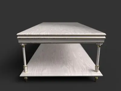 Furniture Coffee Tables Vintage Low-poly 3D model