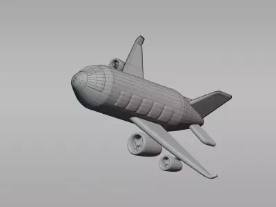 Airplane plane Low-poly 3D model purchase