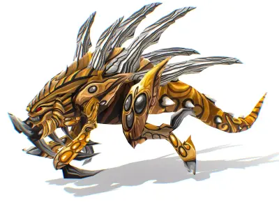 Animated Monster Insect Creature Bug Low-poly 3D model purchase