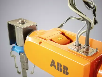 Industrial Robot 120 Low-poly 3D model