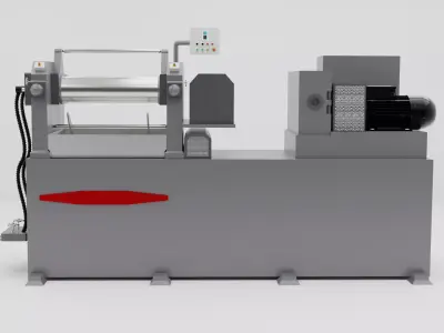 Material Testing Machine Two Roller Calender Low-poly 3D model