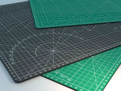 Cutter Mat Low-poly 3D model