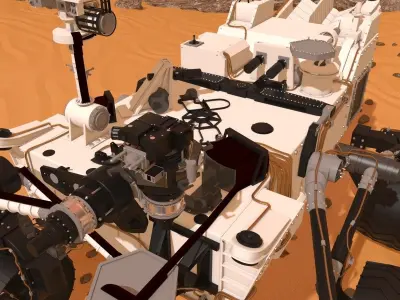 Curiosity Rover Mars 3D model