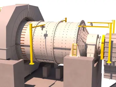 molino de bolas03 3D model