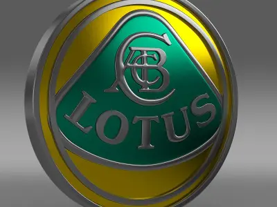 lotus logo 3D model by Sergey
