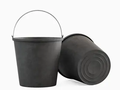 Industrial Plastic Bucket C 05 3D model