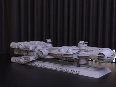CR90 Space Ship 3D Print STL File for 3D Printing - Digital File 3D print model