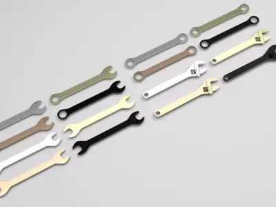 Wrenches Set 3D model