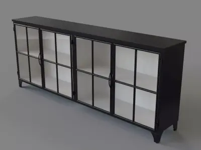 Canna Buffet Painted White 3D model