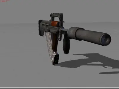Groza Low-poly 3D model