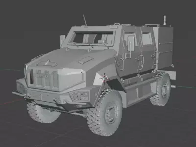  Iveco Manticor Armored Vehicle - 35th Scale 3D print model 3D print model