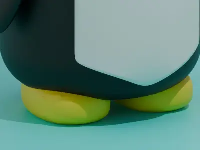 Penguin Animal Low-poly 3D model