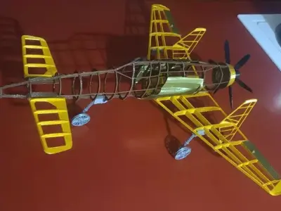 J7W1 Shinden Scale Flying Aircraft 1000mm 3D print model