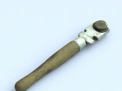 Glass Cutter Middle Poly 3D model