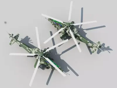  Chinese armed helicopter  3D model