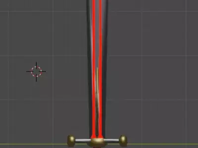 fantasy sword 3D model 3