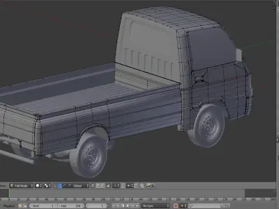 Mitsubishi L300 pick up Low-poly 3D model