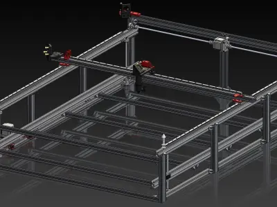 LASER CUTTING MACHINE 3D model get