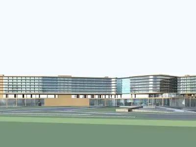 Hotel Building 3D model 72