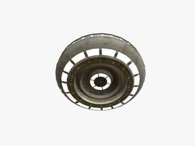 Alien Spaceship UFO A09 White - Sci Fi Spacecraft Design Low-poly 3D model