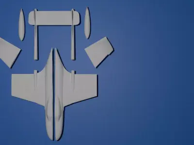 De Havilland Sea Venom FAW 20  3D print model