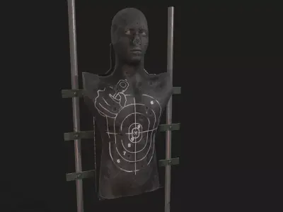 Dummy Target Low-poly 3D model